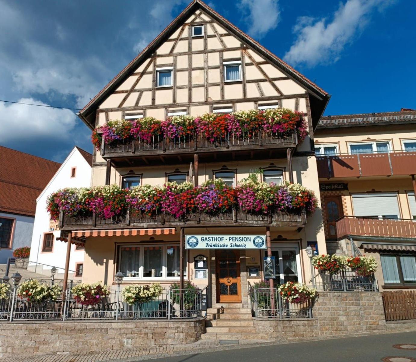 Gasthof-Pension Fraenkische Schweiz Obertrubach Extérieur photo